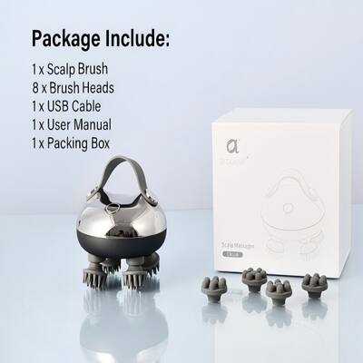 Arboleaf Electric Scalp Massager, Waterproof Head Massager for Stress Relax, Hair Massage with 8 Removable Claws, Gift Silver CM11B - Best Buy Arboleaf Electric Scalp Massager, Waterproof Head Massager for Stress Relax, Hair Massage with 8 Removable Claws, Gift Silver CM11B - Best Buy