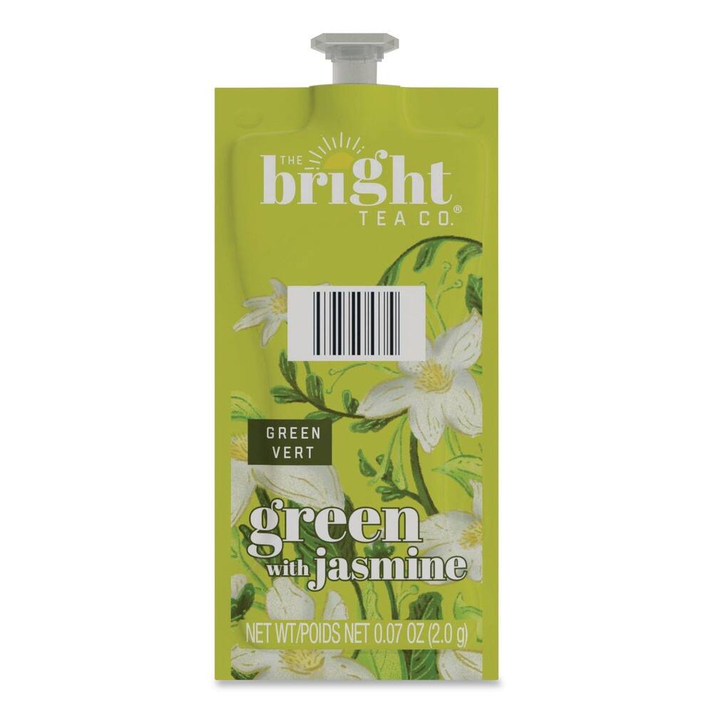 The Bright Tea Co.  
Green Vert  
Green with Jasmine  
Net Wt./Poids Net 0.07 oz (2.0 g)
