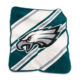 Logo Brands - Philadelphia Eagles 50" x 60" Raschel Stripe Throw Blanket - Multicolor