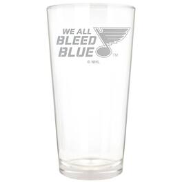 Great American Products - St. Louis Blues Etched 16oz. Rally Cry Pint Glass - Multicolor