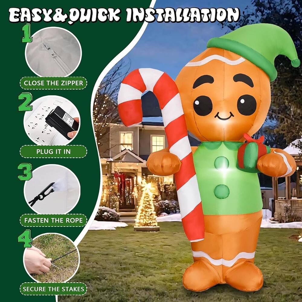 EASY & QUICK INSTALLATION

1. CLOSE THE ZIPPER
2. PLUG IT IN
3. FASTEN THE ROPE
4. SECURE THE STAKES