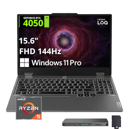 GEFORCE RTX 4050
Lenovo LOQ 15.6" FHD 144Hz Windows 11 Pro
AMD RYZEN 5