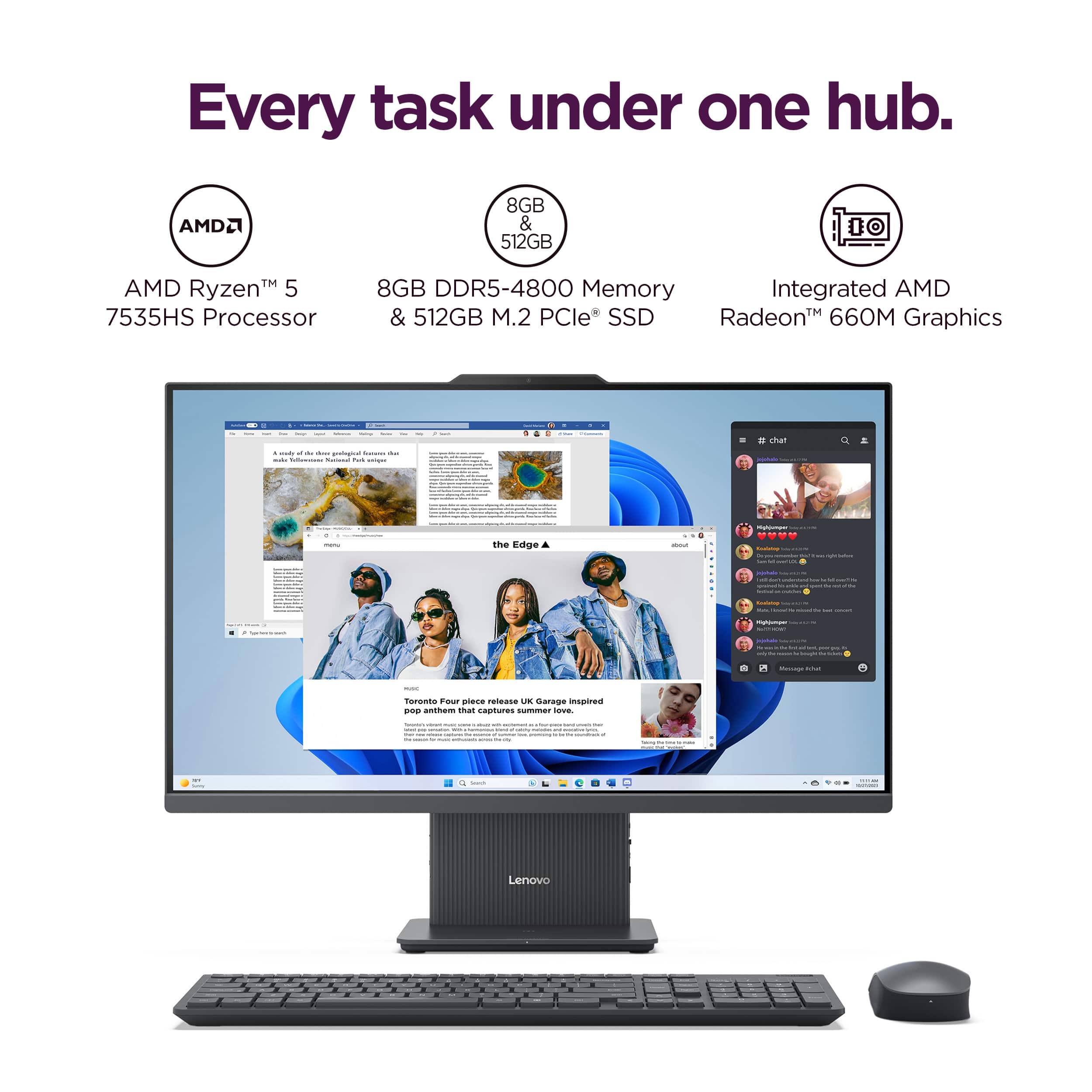 Every task under one hub. AMD2 8GB & 512GB 00 TM AMD Ryzen 5 7535HS Processor 8GB DDR5-4800 Memory Integrated AMD TM & 512GB M.2 PCle SSD Radeon 660M Graphics - + char - 1 - - - e 2 I - | - - - 1 : | - - I the Edge - - - - I - - -_o 1 - I I - I ee - I . - I - - - : - - | Tazenta four aiess reiDAsa UR dianage insporas - antham than captures - eve : | | | : : : : : I - I - - I | I - - I - I e | Lenovo