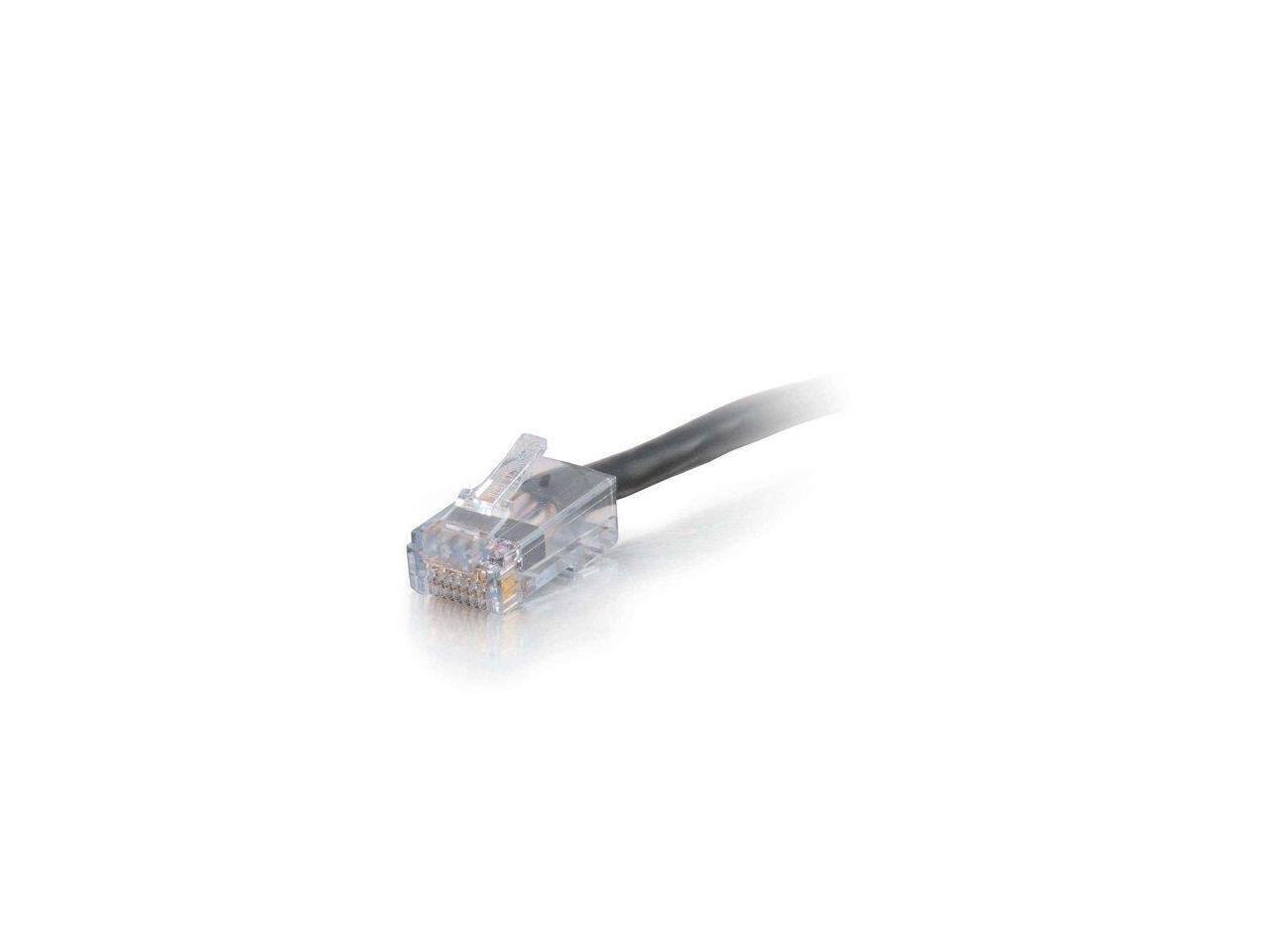 Alt View 1. Cables to Go - C2G 04125 Cat6 Cable - Non-Booted Unshielded Ethernet Network Patch Cable, Black (100 Feet, 30.48 Meters).