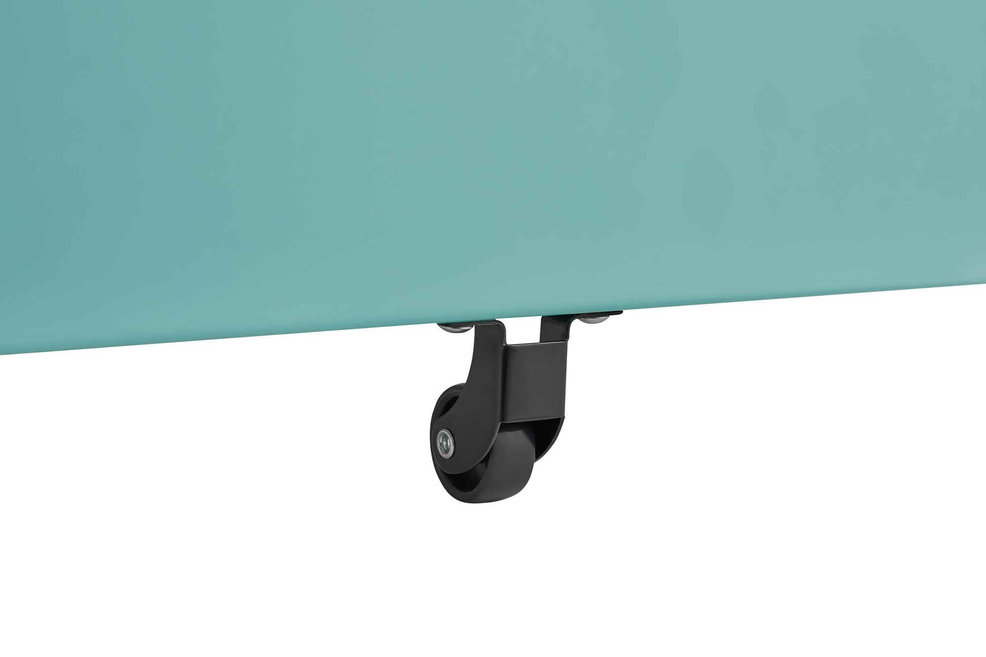 Back. GOODSILO - 3-Drawer Mobile File Cabinet Under Desk - Versatile Storage for Legal/Letter/A4 Files, Anti-Tilting, Steel - White+Green.