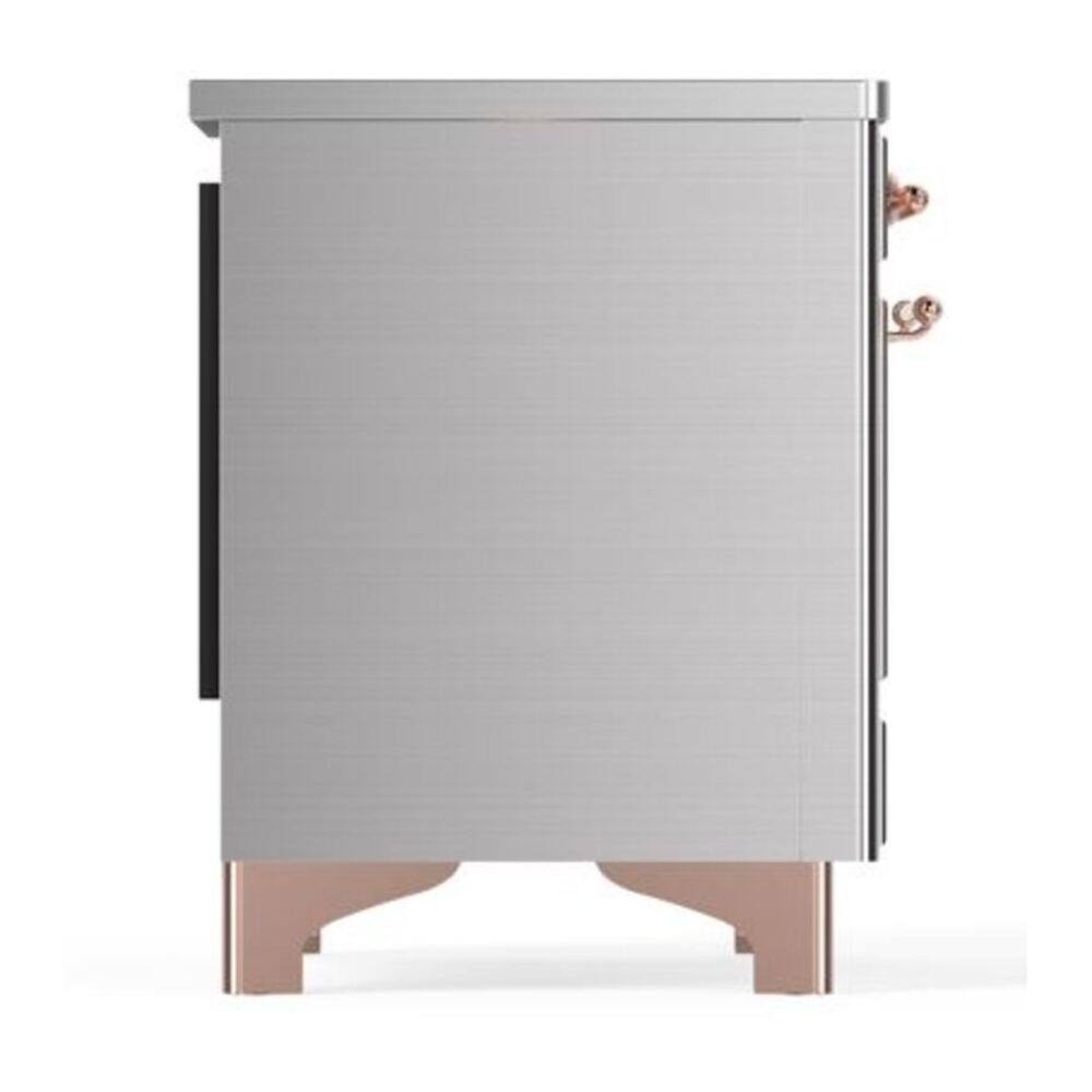 Alt View 10. ILVE - ILVE Majestic II 40 inch Induction Range with 6 Elements (Stainless Steel, Copper Trim) - Stainless Steel.