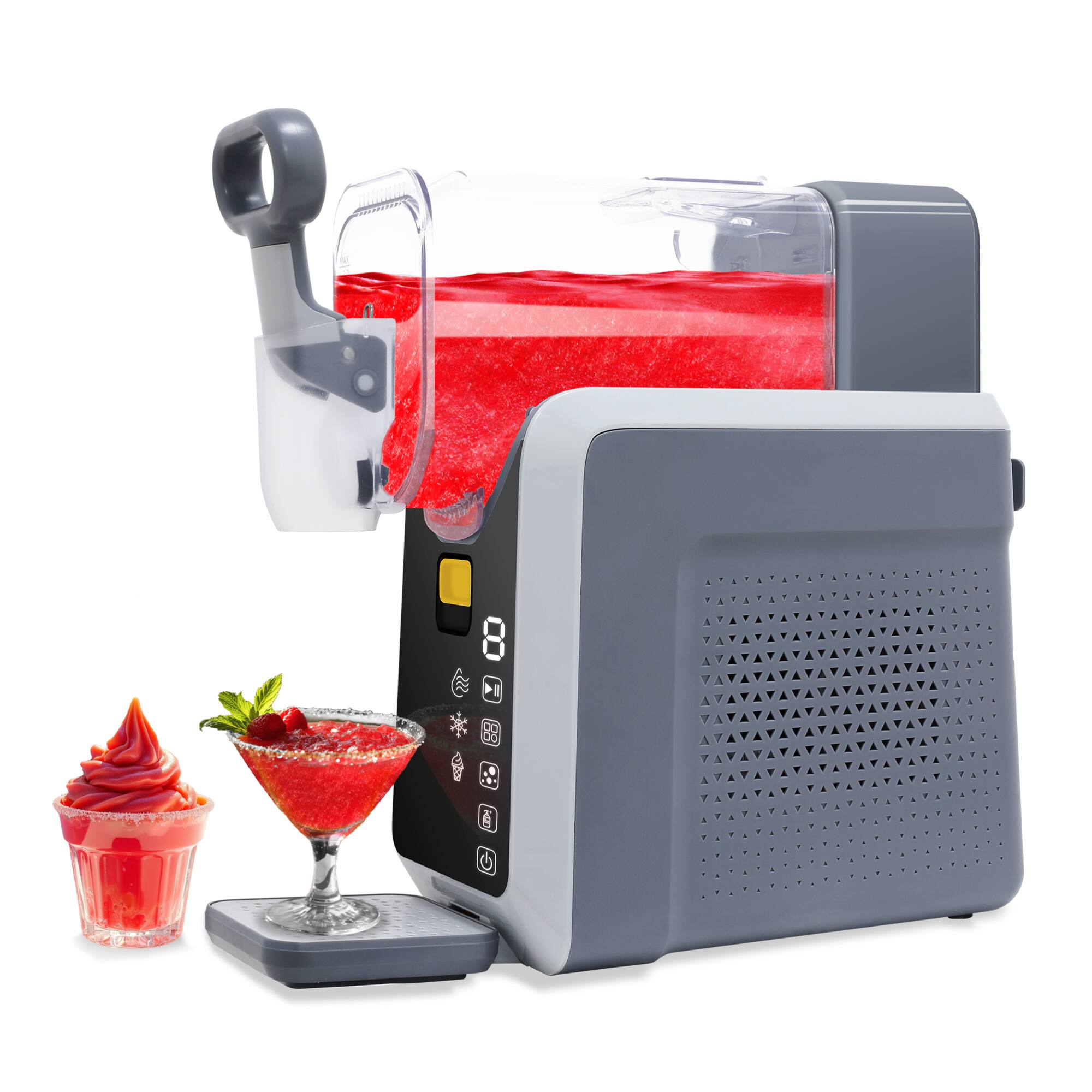 Alt View 2. GOODSILO - Professional Frozen Drink Maker with LED Display and No Ice Required for Homemade Slushies and Frozen Treats - Black.