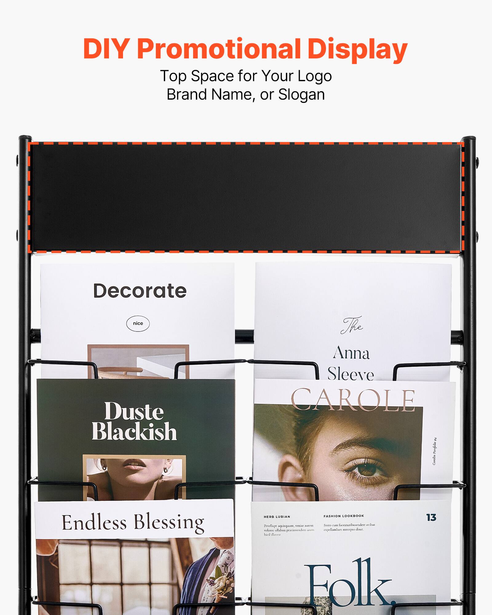 DIY Promotional Display  
Top Space for Your Logo, Brand Name, or Slogan  

Decorate  
nice  

The Anna Sleeve  
CAROLE  

Duste Blackish  
Endless Blessing  

FASHION LOOKBOOK  
13  
Folk