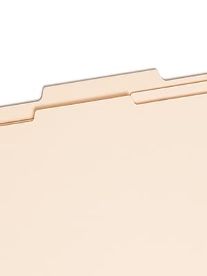 Alt View 2. Smead - Heavy Duty Classification Folders, 2" Expansion, Legal Size, 2 Dividers, Manila, 10/Box  - Manila.