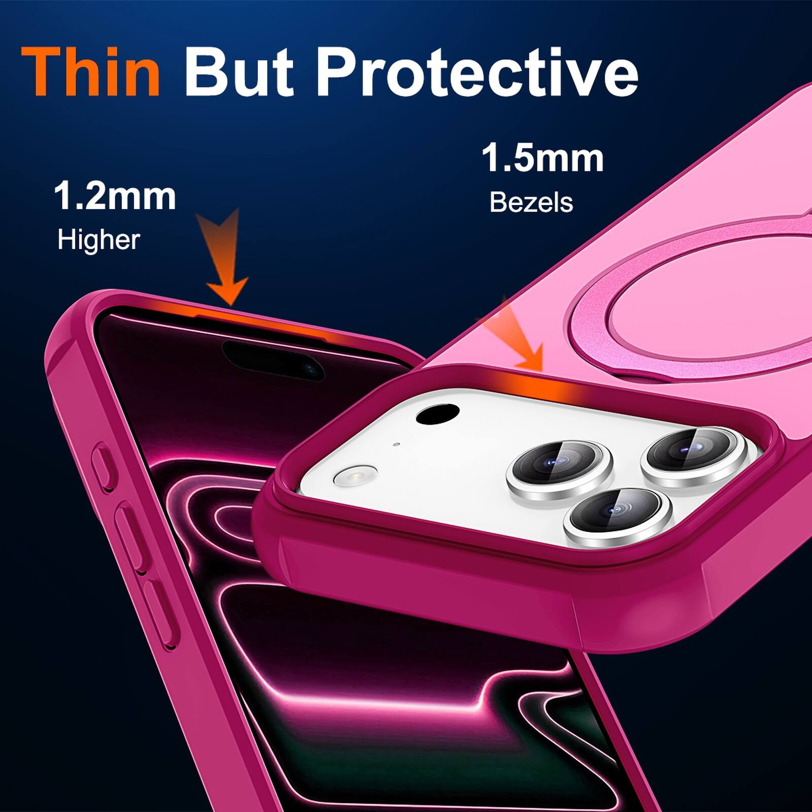 Thin But Protective

1.2mm Higher

1.5mm Bezels