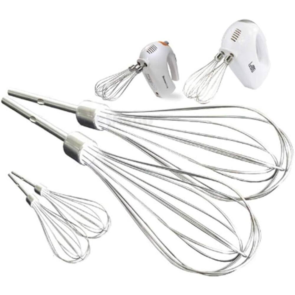 Back. RTMB - Stainless Steel Electric Egg Beater Whisk, Kitchen Mixer Accessory - Silver.