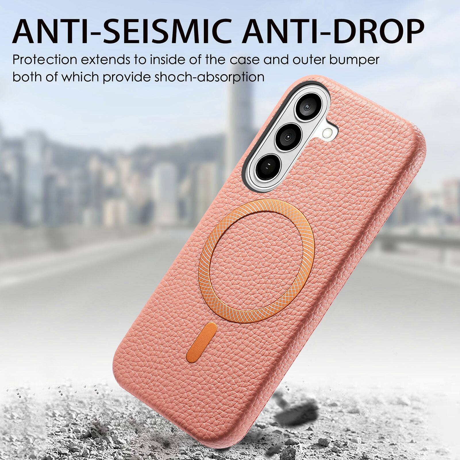 ANTI-SEISMIC ANTI-DROP  
Protection extends to inside of the case and outer bumper both of which provide shock-absorption