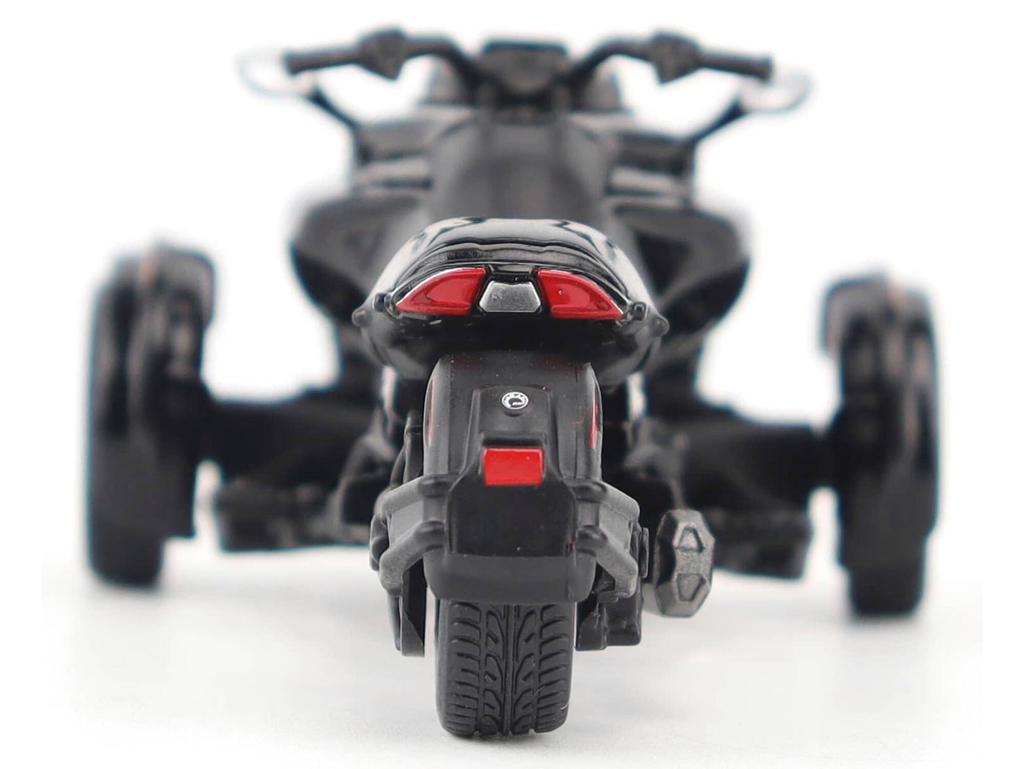 Alt View 4. BRP Models - Can-Am Spyder F3 3-Wheel Motorcycle Steel Black Metallic 1/32 Diecast Model by BRP Models.