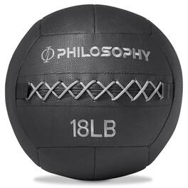 Philosophy Gym - Wall Ball - Soft Weighted Medicine Ball - Non-Slip Grip - Black