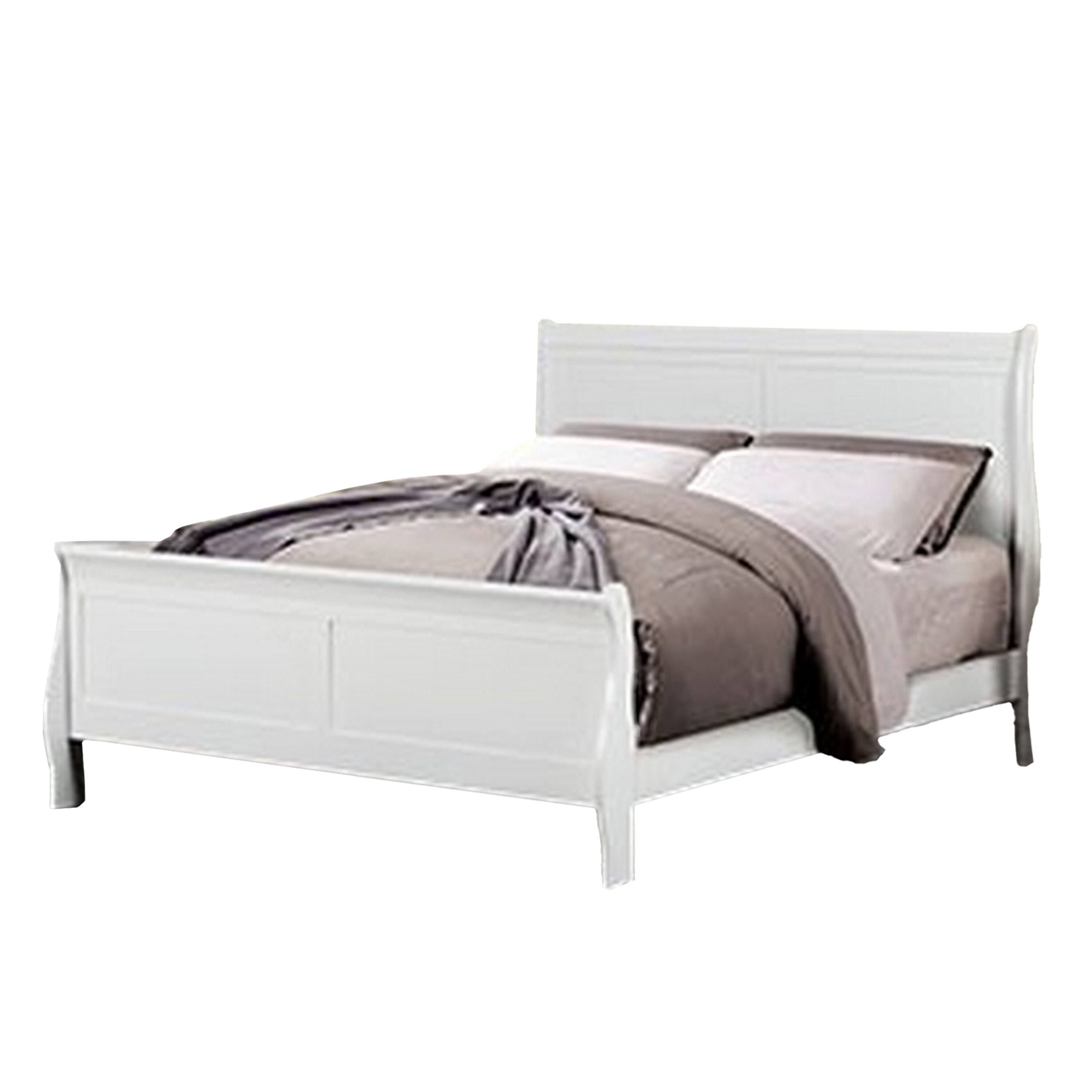 Alt View 1. Manhattan Lane - Ry Three Piece Full Size Bedroom Set, Sleek Modern Transitional Style - White.
