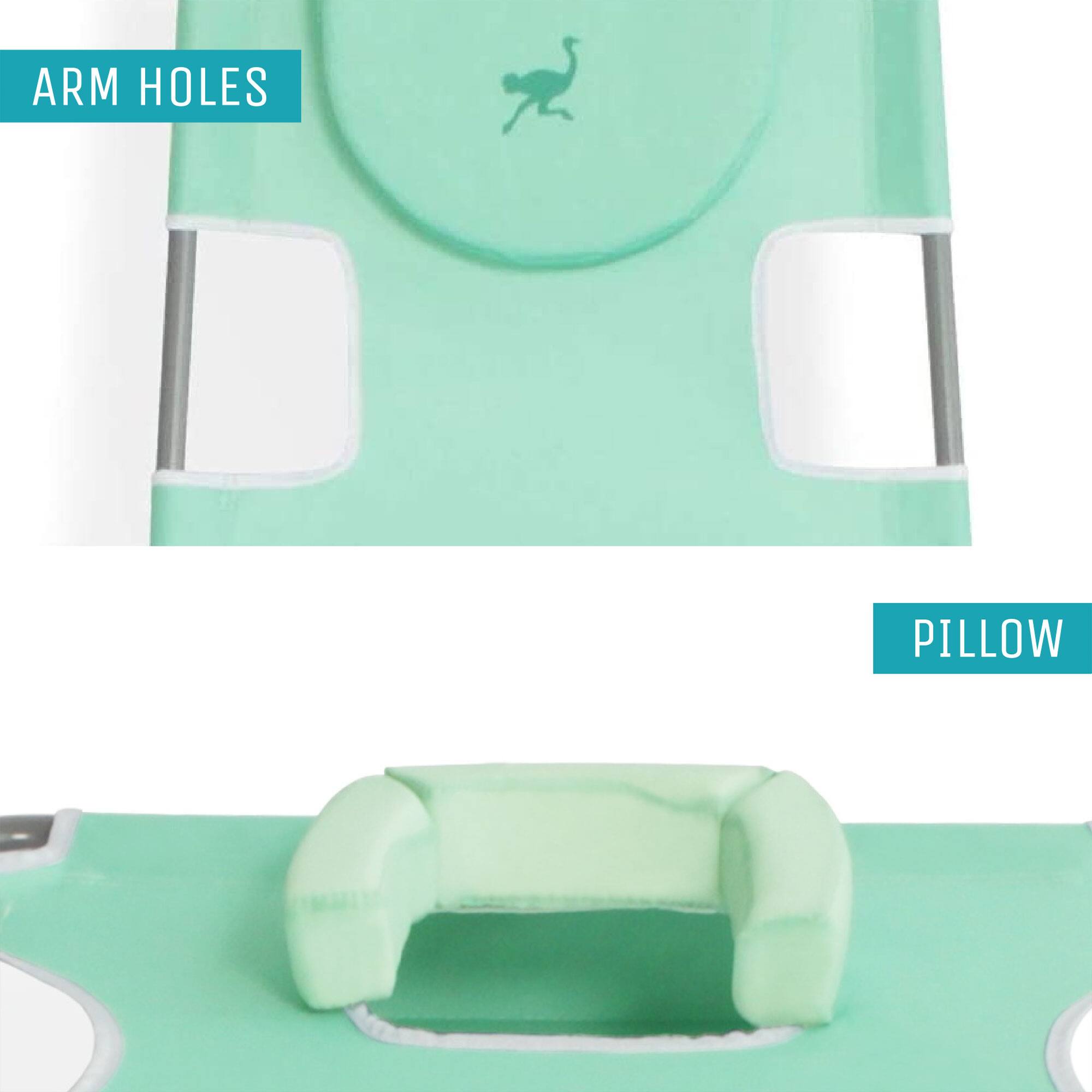 ARM HOLES  
PILLOW