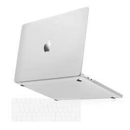 mosiso - MacBook Pro 13-inch Hard Shell Case & Keyboard Cover, Crack-Resistant - Translucent