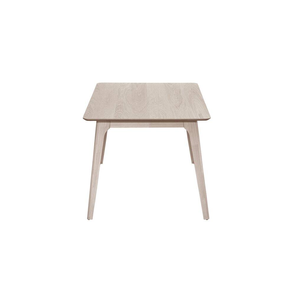Alt View 2. New Classic Furniture - Oscar 60 in. Rectangle Wood Dining Table, White Ash - White.