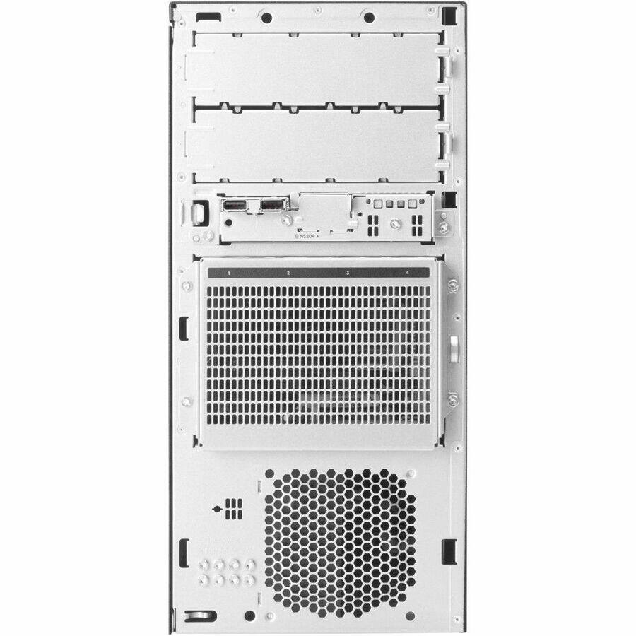 Alt View 1. HPE Aruba - HPE ProLiant ML30 Gen11 6325P 3.5GHz 4-Core 1P 1x32GB 8SFF MR216i-p 1GbE 2x960GB SATA SSD 2x500W PS Tower Server - Black.