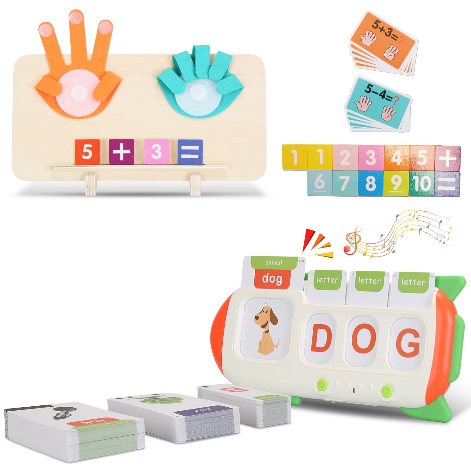 DirectDeals - Talking Flash Cards & Finger Counting Math Board – Learning Toy