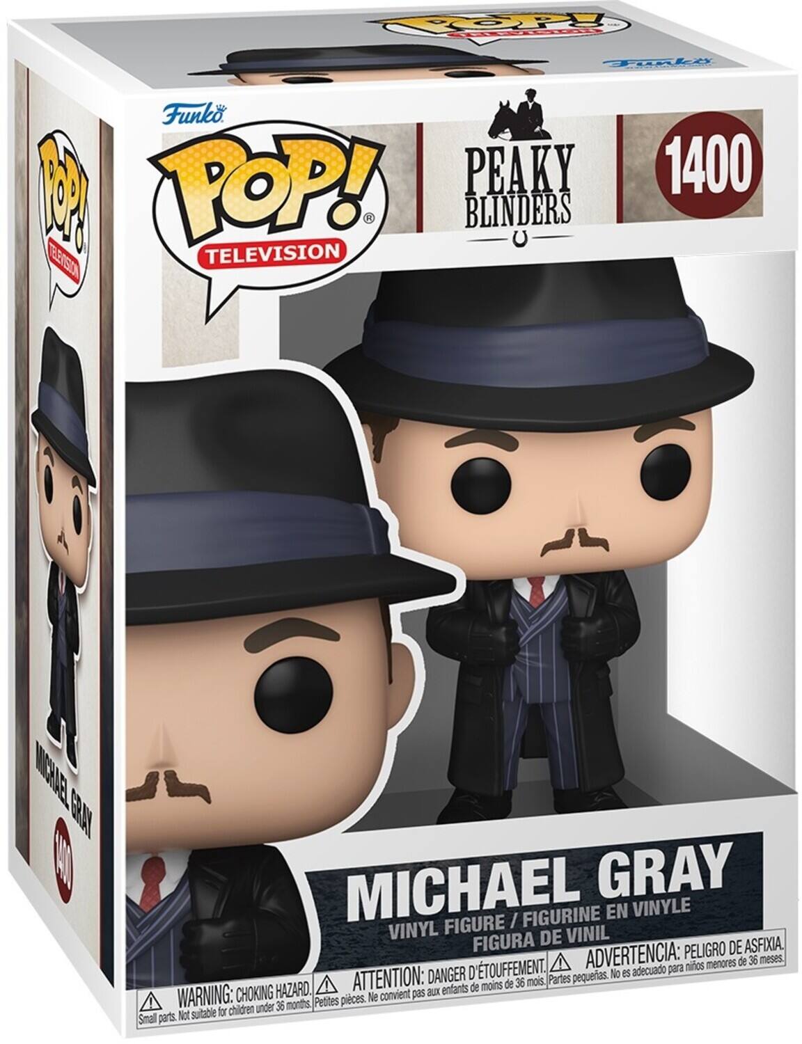 Funko 1 POP! PEAKY 1400 BLINDERS TELEVISION Michael Gray FIGURINE EN VINYLE FIGURE / VINYL DE VINIL FIGURA PELIGRO DE ASFIXIA. D'TOUFFEMENT. ADVERTENCIA: para nios menores de 36 meses. DANGER pequerias. No es adecuado HAZARD. ATTENTION: aux enfants de moins de 36 mois. Partes WARNING: CHOKING Petites pieces. Ne convient pas children under 36 months, Not suitable for Smal parts.