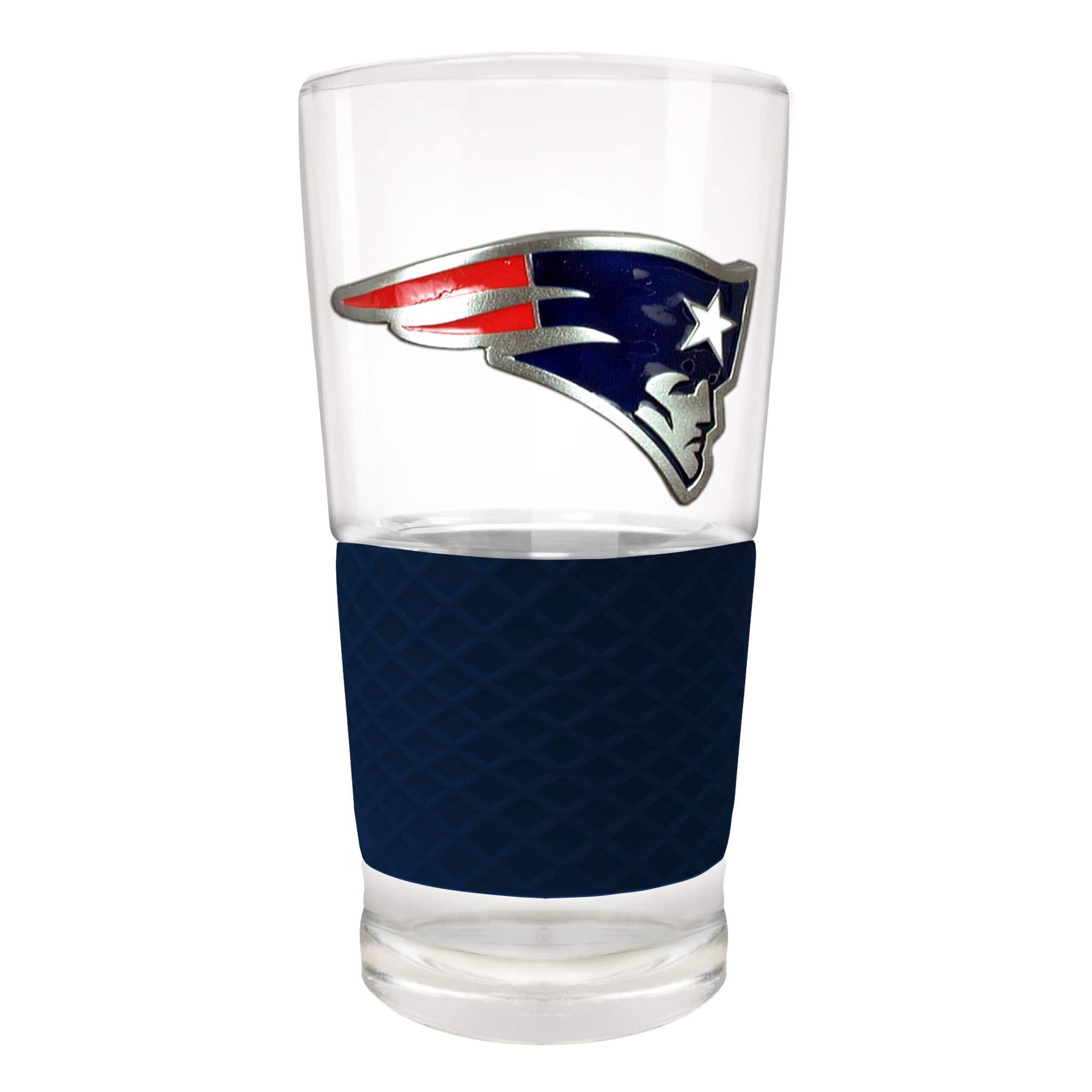 Front. Great American Products - 22oz. Pilsner Glass with Silicone Grip - Blue.
