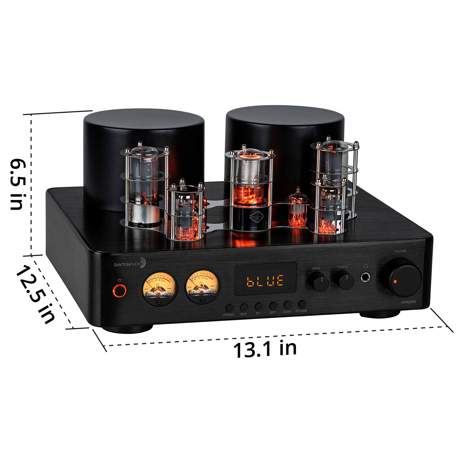 Dayton Audio HTA200 Integrated Stereo Hybrid Tube Amplifier 200