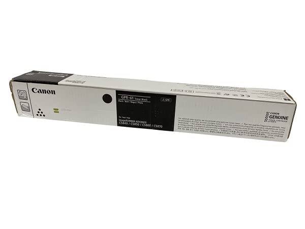 Canon GPR-61 Toner Black  
For use with:  
ImageRUNNER ADVANCE CS340 / CS50 / CS80 / CS870  
Genuine Canon Cartridge