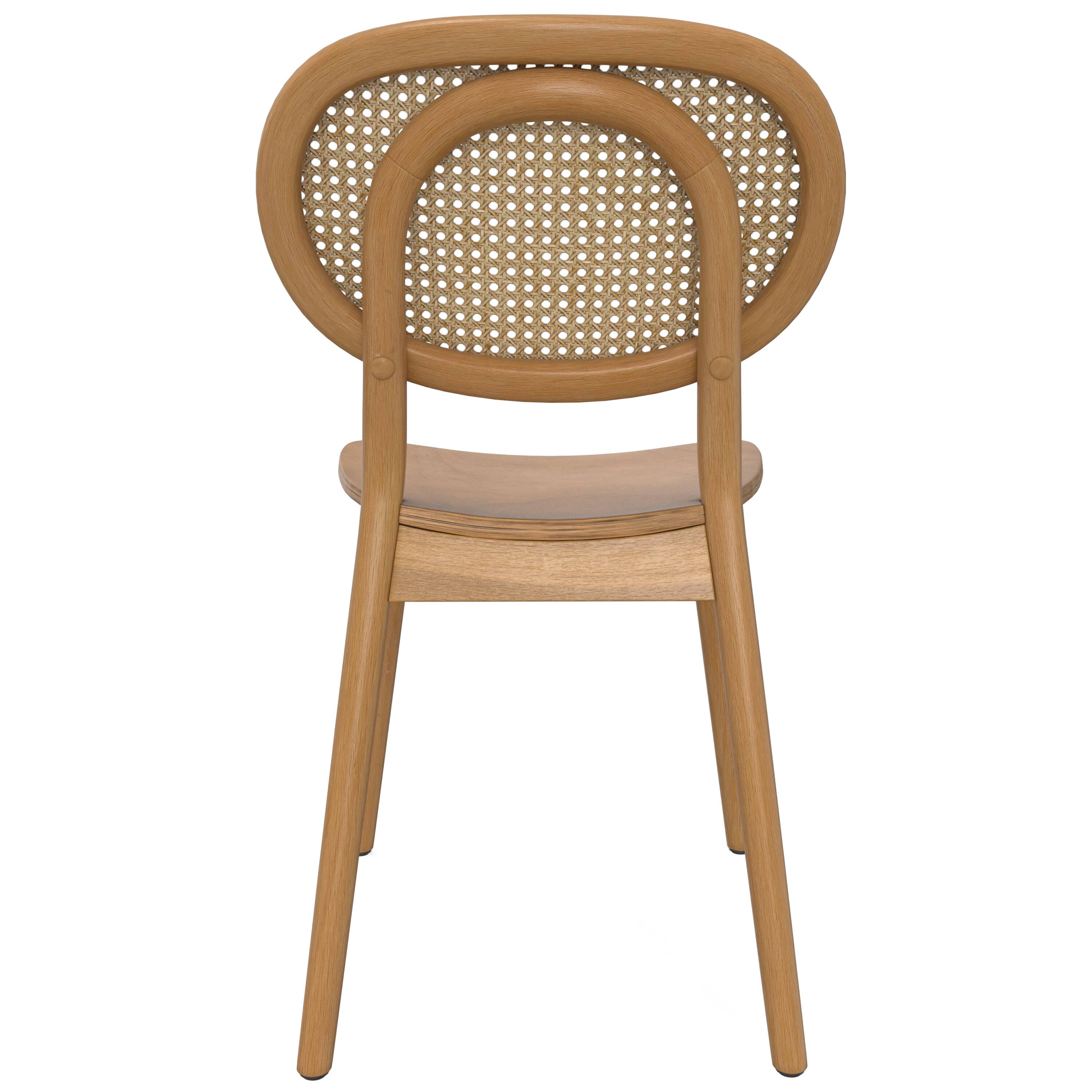 Back. Simpli Home - Rachel Dining Chair (Set of 2) in Natural - Natural.