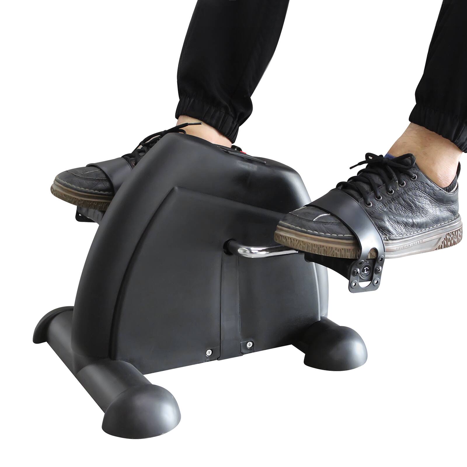 Alt View 6. Tiramisubest - Compact Home Rehabilitation Exercise Bike with LED Display, 120KG Capacity - Black.