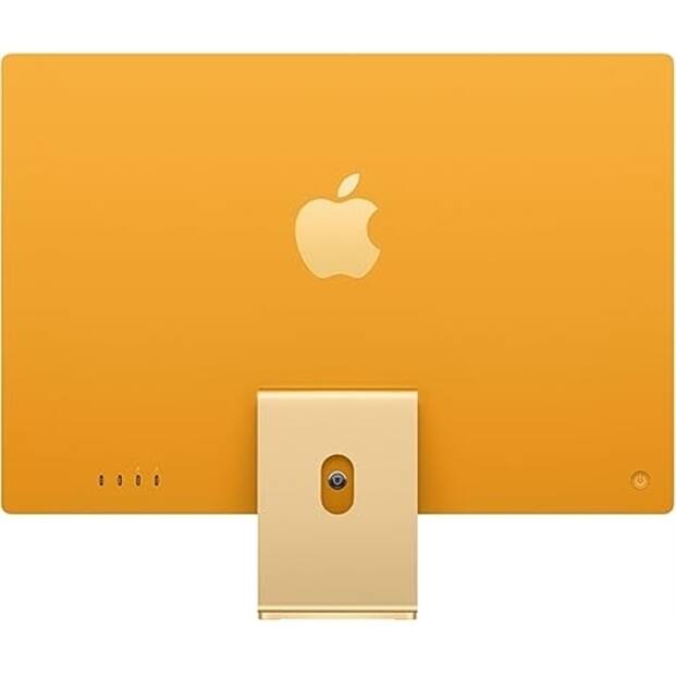 Angle. Apple - 2021 iMac with M1 Chip (24-inch, 16GB RAM, 2TB SSD Storage) - Yellow.