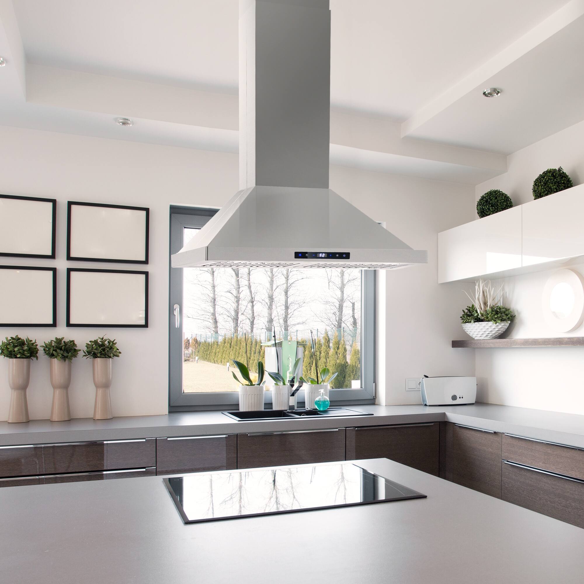 cosmo3567ページ COSMO 30 inches Convertible Island Range Hood Stainless Steel