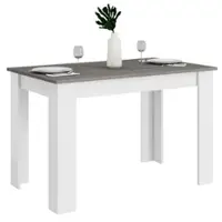 Costway Dining Table 47 Inch Kitchen Dining Table Rectangular for Small Space - Dark Gray - Front_Zoom