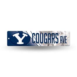 Rico Industries - Brigham Young BYU...Cougars 16" inch Garage Street Sign - perfect for anywhere you choose to hang it - Multi