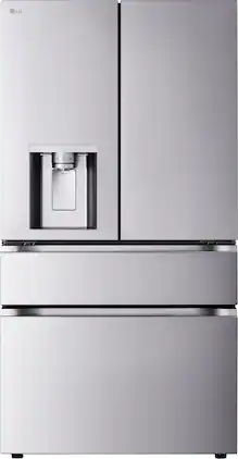 LG - Standard-Depth MAX 28.6 Cu. Ft. French Door-in-Door Smart Refrigerator with Mini Craft Ice - Stainless Steel