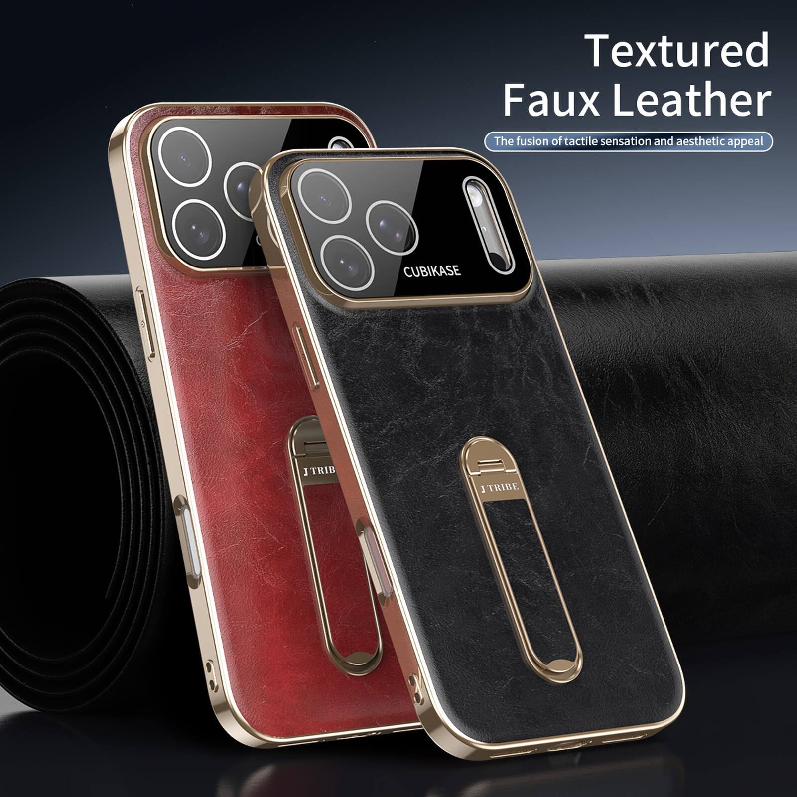 Textured Faux Leather  
The fusion of tactile sensation and aesthetic appeal  
CUBIKASE  
JTRIBE