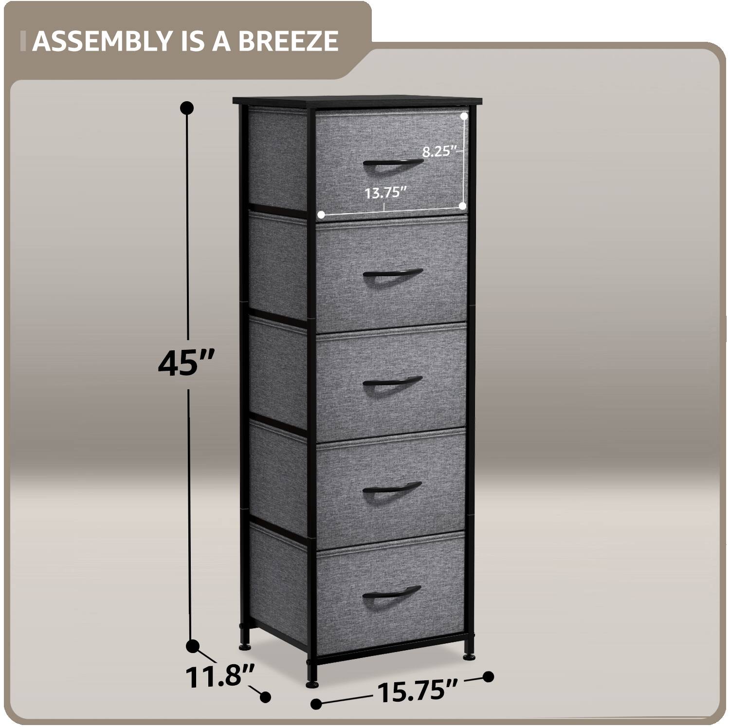 ASSEMBLY IS A BREEZE

45"

11.8"

15.75"

8.25"

13.75"