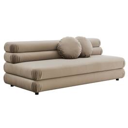 Jubilee Modular Performance Velvet Armless Loveseat by Modway - Taupe