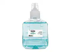 Front. GOJO - Foaming Hand Soap Refill for LTX 12 Dispenser, Pomegranate Scent, 1200 ml, 2/Carton - Blue.