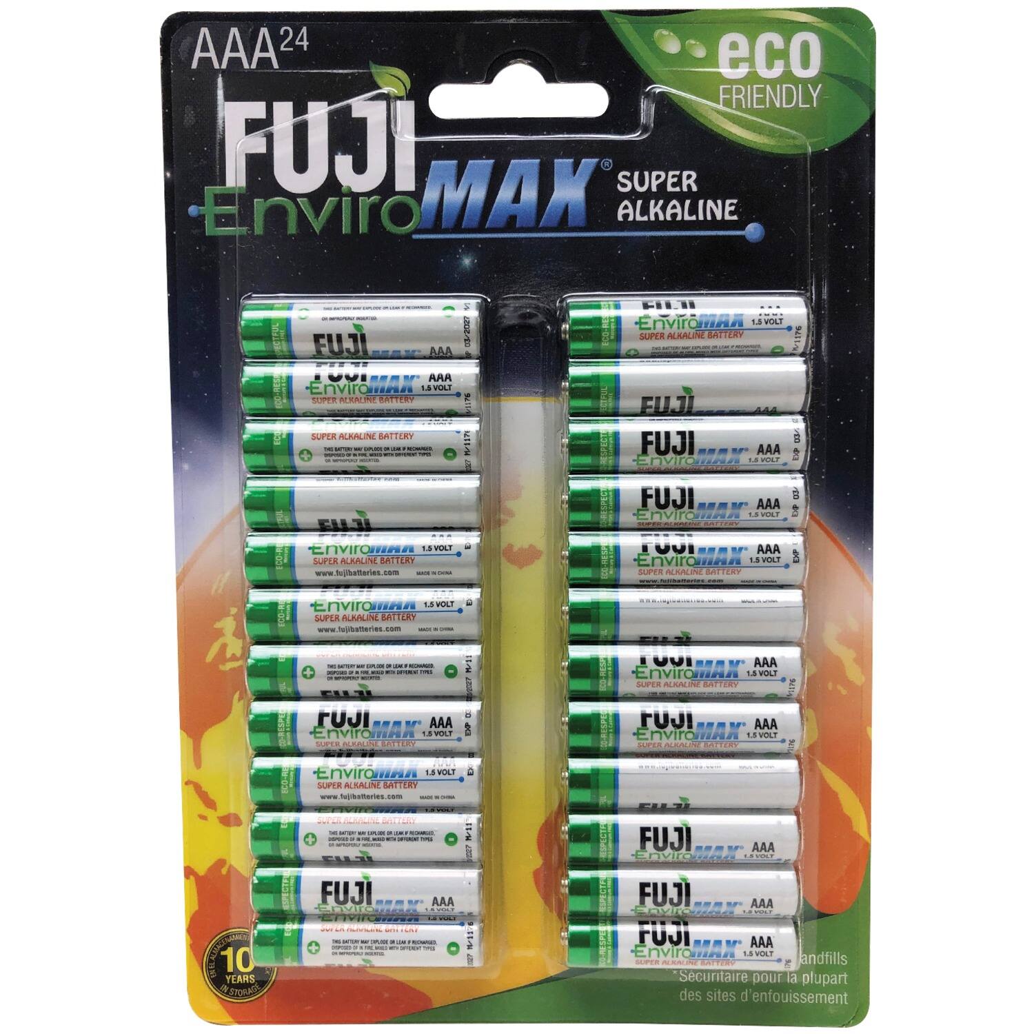AAA 24  
FUJI EnviroMAX  
SUPER ALKALINE  
eco FRIENDLY  

FUJI EnviroMAX  
SUPER ALKALINE BATTERY  
1.5VOLT  
www.fujibatteries.com  

FUJI EnviroMAX  
SUPER ALKALINE BATTERY  
1.5VOLT  
www.fujibatteries.com  

FUJI EnviroMAX  
SUPER ALKALINE BATTERY  
1.5VOLT  
www.fujibatteries.com  

FUJI EnviroMAX  
SUPER ALKALINE BATTERY  
1.5VOLT  
www.fujibatteries.com  

FUJI EnviroMAX  
SUPER ALKALINE BATTERY  
1.5VOLT  
www.fujibatteries.com  

FUJI EnviroMAX  
SUPER ALKALINE BATTERY  
1.5VOLT  
www.fujibatteries.com  

FUJI EnviroMAX  
SUPER ALKALINE BATTERY  
1.5VOLT  
www.fujibatteries.com  

FUJI EnviroMAX  
SUPER ALKALINE BATTERY  
1.5VOLT  
www.fujibatteries.com  

FUJI EnviroMAX  
SUPER ALKALINE