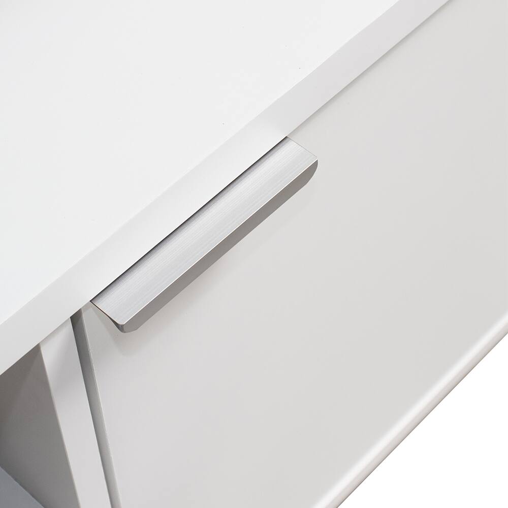 Alt View 2. Madesa - Madesa TV Stand Large Media Console with Cable Management 70"L Media Storage - White - White.