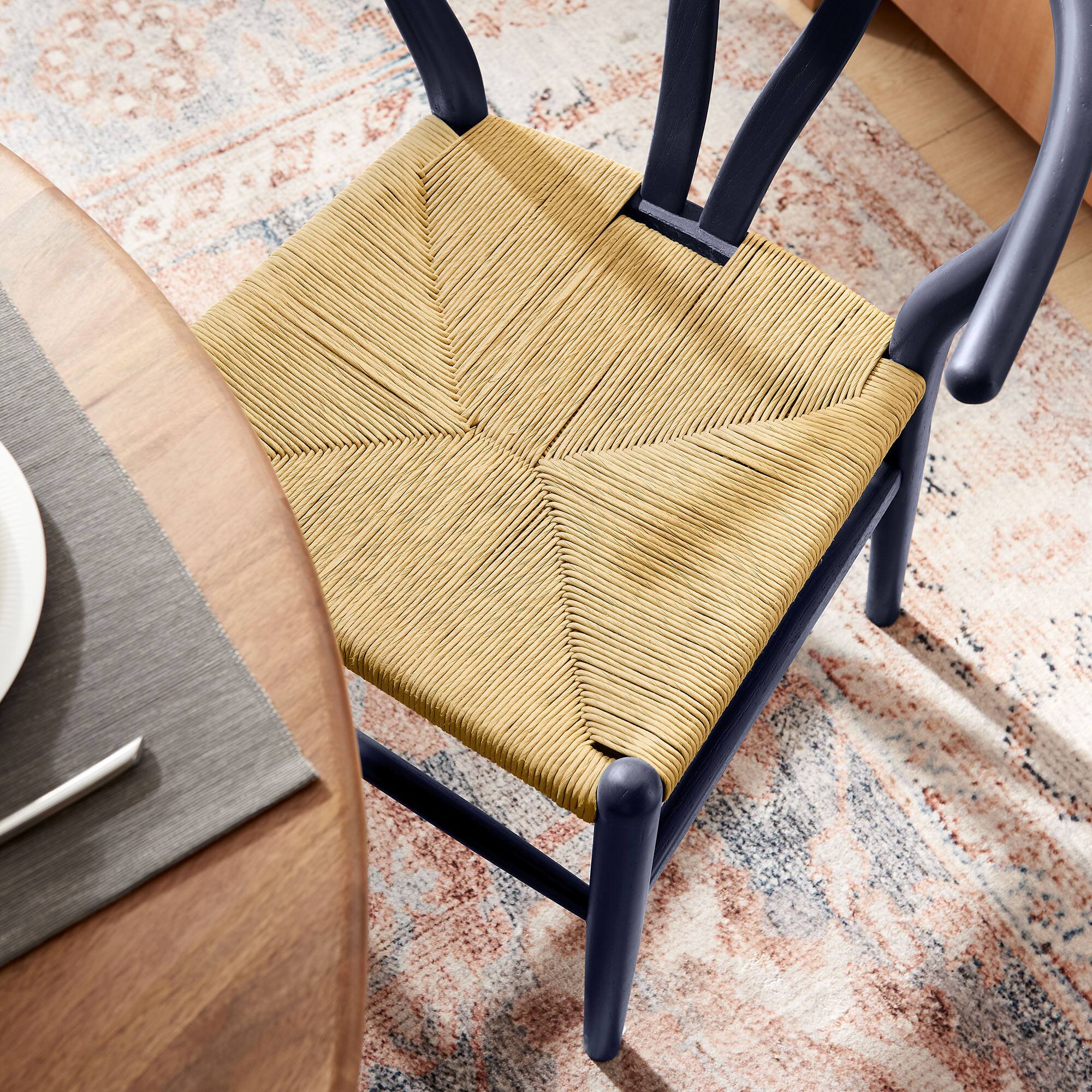 Alt View 1. Modway - Amish 32" Wood Dining Accent Chair by Modway - Midnight Blue.