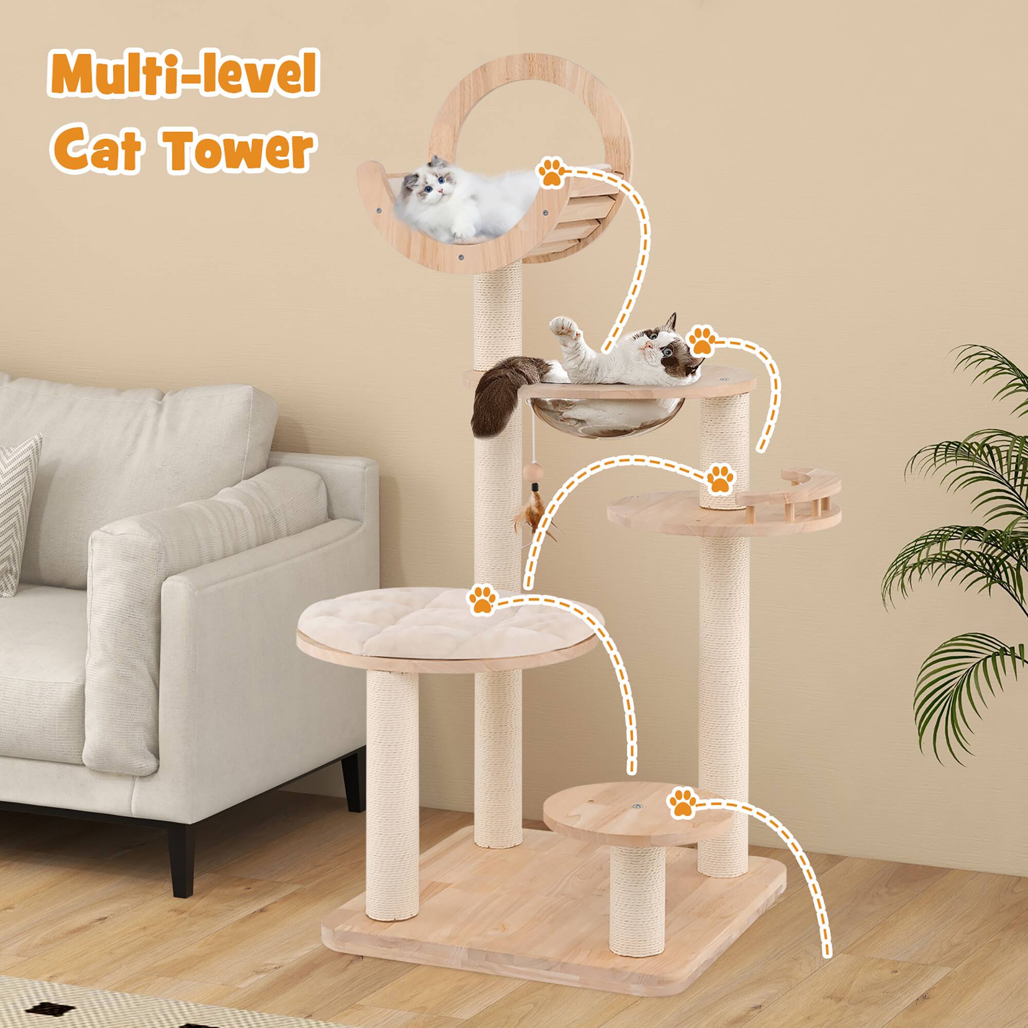 Multi-level Cat Tower