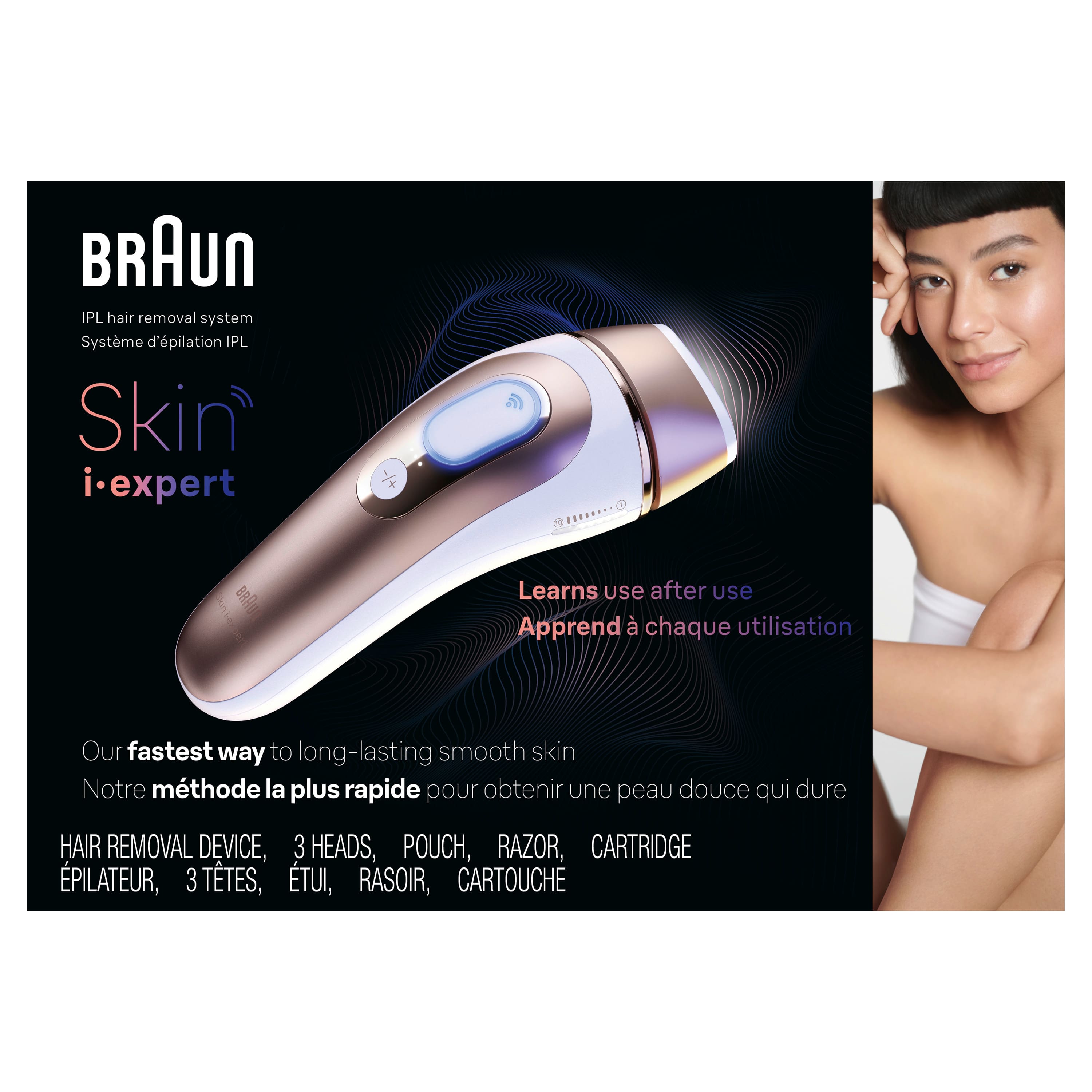 Braun IPL Pro 7 IPL Hair Removal with Venus Razor for Men & Women – White/Gold Sansujyuku sansujyuku.com