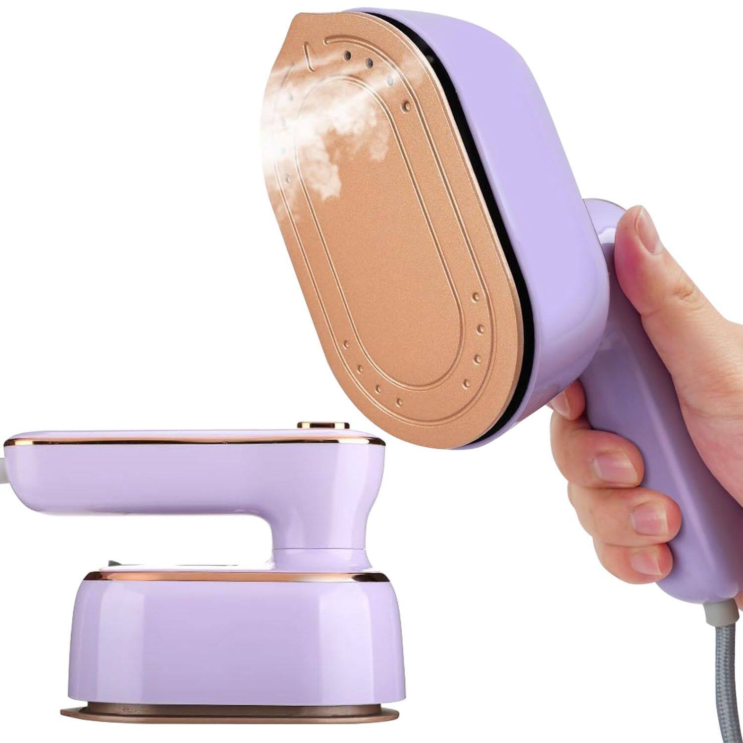 Alt View 1. Forest'nSky - 1000W Handheld Steamer with 180° Rotating Handle, 10s Heat Up, Wrinkle Remover for Home & Travel,Purple - Purple.