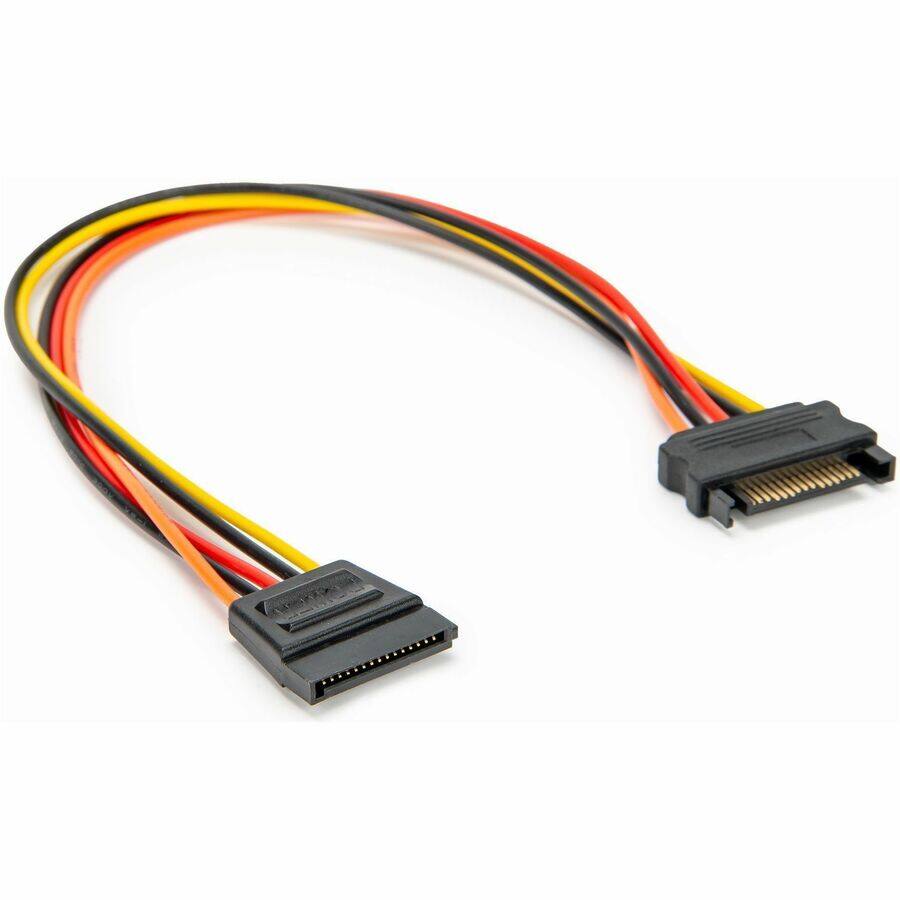 Alt View 2. Rocstor - Rocstor 12in 15 Pin SATA Power Extension Cable - For Computer, SATA Drive - 1 ft Cord Length - SATA / SATA - Black.
