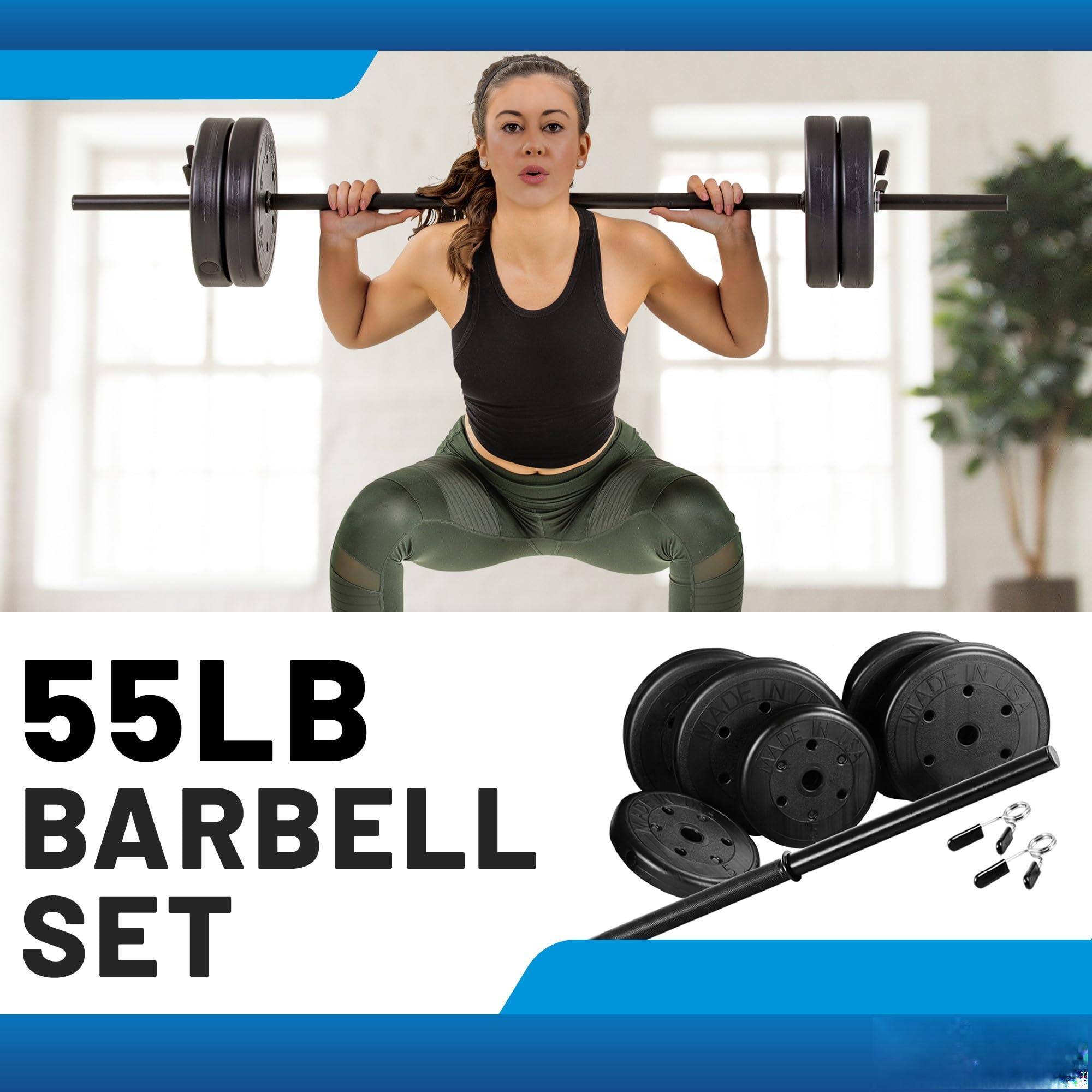 55LB BARBELL SET