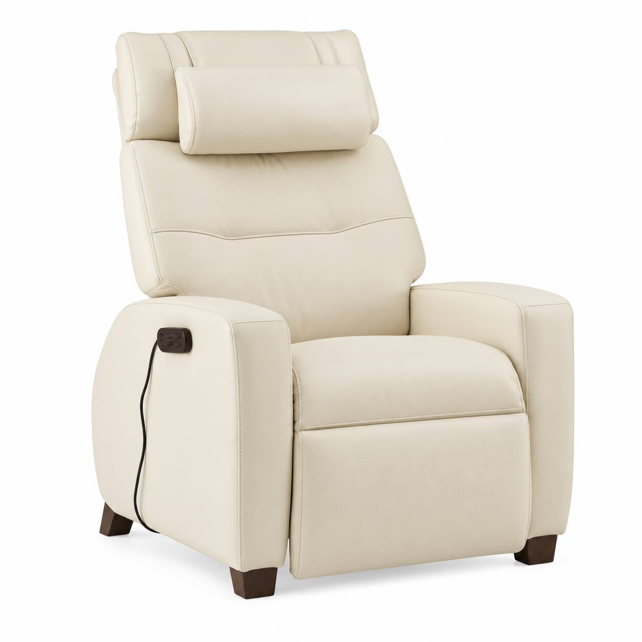 Alt View 2. Human Touch - Human Touch Vesta ZG Leather Zero Gravity Recliner with Heat & Vibration Massage - Cream.