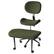 Left. Pinmoco - Fabric Ergonomic Office Chair with Back Support and Wheels Cross-Legged ADHD Adjustable Office Chair - Teddy Green.