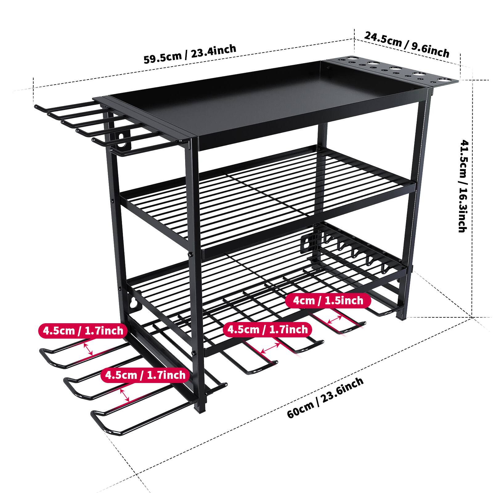 59.5cm / 23.4inch  
24.5cm / 9.6inch  
41.5cm / 16.3inch  
4cm / 1.5inch  
4.5cm / 1.7inch  
60cm / 23.6inch